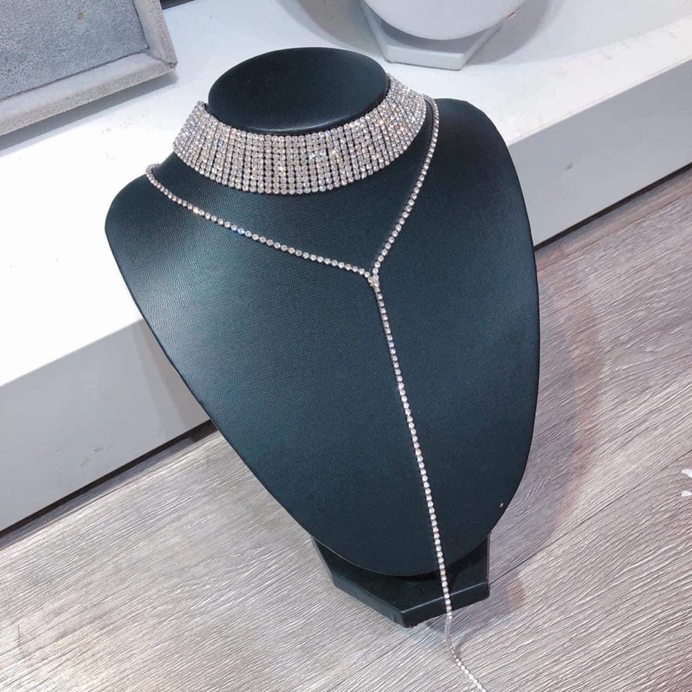 1pc Wide Pendant Choker Necklace